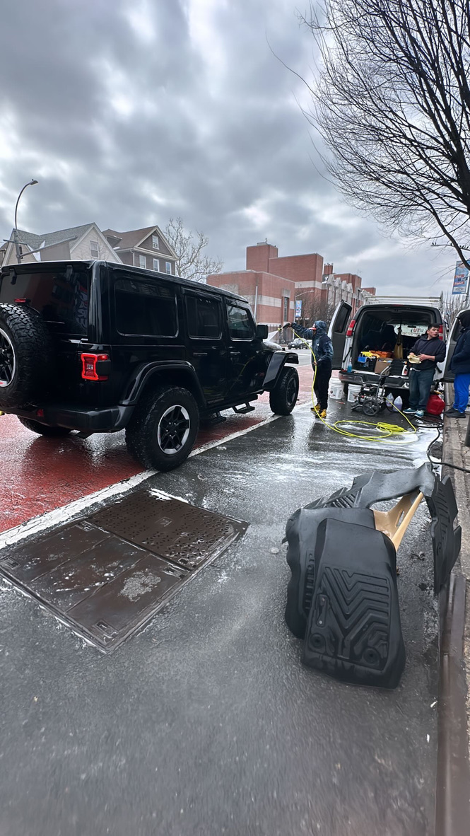 Car detailing transformation - before and after