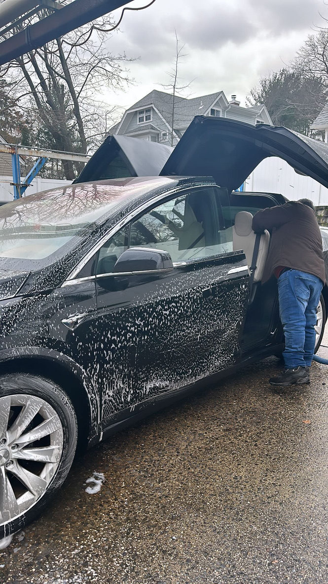 Car detailing transformation - before and after