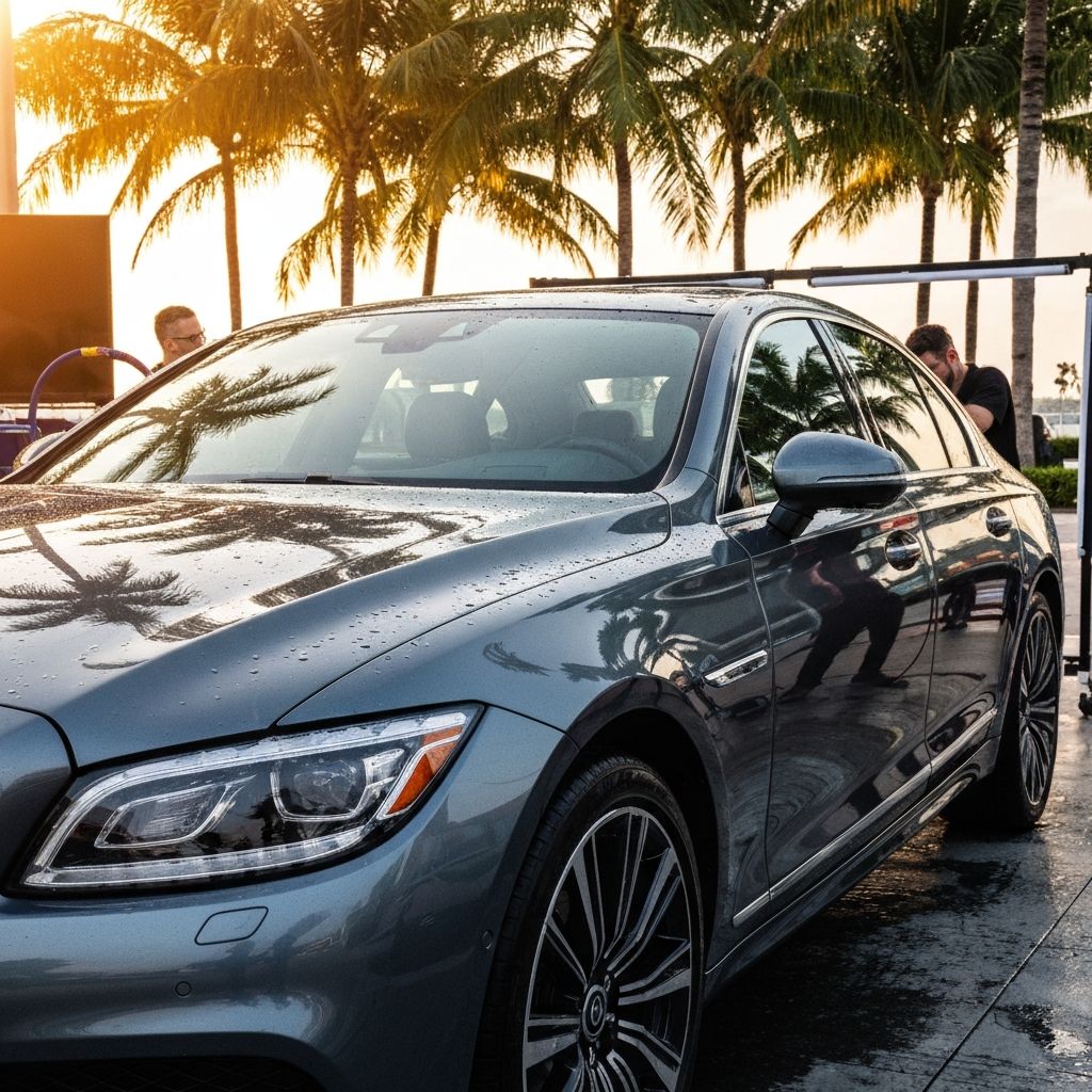 Professional car detailing service in Miami